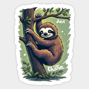 Just Chillin Sticker